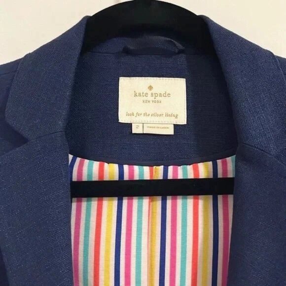 Kate Spade “Tami” Linen Jacket Blazer – Size 2 - Picture 5 of 5